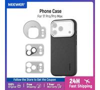 NEEWER Custodia per telefono per 17 Pro/Pro Max, copertura protettiva modulare in TPU/PC resistente con anello filtro da 67 mm Piastra posteriore per obiettivo da 17 mm