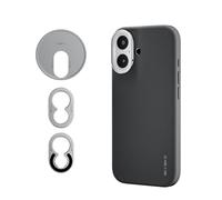 NEEWER Custodia Telefono Solo per 17, Case Protettiva Modulare in TPU/PC con Backplate per Filtro 67mm/Obiettivo 17mm/Lente T Mount Compatibile con Moment MagSafe iPhone 17, PA159 (Nero + Argento)