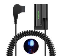 NEEWER D Tap to NP-F550 batteria finta con cavo per batteria V Mount Alimentazione stabile per RGB660 RGB1200 RGB168 BH20B LED luce video F500 F400 F100 compatibile con Atomos Ninja Monitor, VP-F550