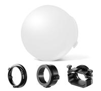 Neewer Diffusion Dome CRS6 Softbox con 3 anelli adattatori, compatibile con Godox V1 Z1 Z2 testa rotonda Flash e Square Speedlite Z760 e altri, supporto per luce video MS60B MS60C MS150B