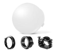 Neewer Diffusion Dome CRS6 Softbox con 3 anelli adattatori, compatibile con Godox V1 Z2PRO Z3R testa rotonda Flash e Square Speedlite Z880 e altri, supporto per luce video MS60B MS60C MS150B