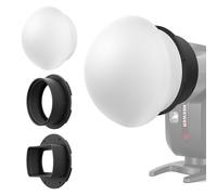 NEEWER Diffusore flash in silicone con due anelli adattatori magnetici, modificatore di luce softbox per NEEWER NW620 NW700 NW760 Z880 Z760 testa quadrata e Z1 Z2 testa rotonda Speedlite, CRS2
