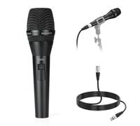 NEEWER DM01 Microfono Dinamico Cardioide con Cavo XLR per Podcast Canto Streaming Giochi PC Voci Studio, Discorsi, Esibizioni dal Vivo, Impedenza 600Ω +/- 30%, Gamma di Frequenza 100Hz-10KHz