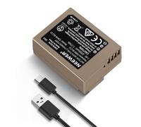 NEEWER DMW-BLC12 1100mAh Batteria di Ricambio per Lumix DMC-G7 G85 G95 FZ300 FZ2500 DC-Z1000 II Sigma FP FP L V-LUX 5 Fotocamera, 2,3h di Ricarica Sicura al 100% con Cavo di Ricarica Rapida USB Tipo C