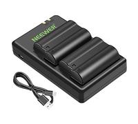 Neewer EN-EL15 EN-EL15A Batteria Charger Set Compatibile con Nikon D750, D7200, D7500, D850, D610, D500, MH-25a, D7200, Z6, D810 Batterie (2 Pack, Micro USB Port, 2100mAh)
