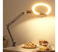 NEEWER ENTRY LEVEL VERSION 10.5" Ring Light da Tavolo Overhead con Supporto/Telecomando/Porta Telefono Compatibile con iPhone, Luce LED 10W CRI85+ per Stream Riprese Selfie Laptop Videoconferenza, N31