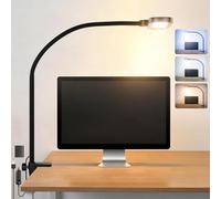 NEEWER ENTRY LEVEL VERSION Lampada LED con Morsetto, 10W Luce Monitor Flessibile Edge Lit con Protezione Occhi, 5 Modalità Colore CRI80+ per Casa Ufficio Studio Lettura Lavoro, N33