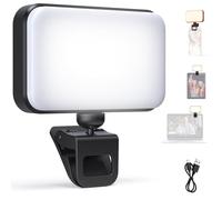NEEWER ENTRY LEVEL VERSION LED Selfie Light, Luce Telefono a Clip Compatibile con iPhone, 66 LED CRI92, Portatile per Computer Laptop Webcam Zoom Videoconferenza Trucco Registrazione Streaming, N6
