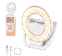 NEEWER ENTRY LEVEL VERSION N35 Selfie Ring Light Magnetica Compatibile con MagSafe iPhone, Piccola Luce di Riempimento LED Pieghevole in Plastica Bicolore 4W 800mAh CRI80+ per Video Conferenza Trucco