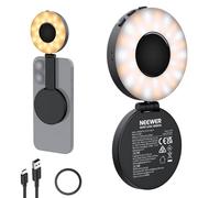 NEEWER Entry Level Version NL40R - Luce magnetica per selfie compatibile con iPhone MagSafe, 4 modalità CRI95 + 914 lx 1,5 W, in plastica, pieghevole, mini LED, per la registrazione di trucco