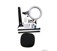 NEEWER ENTRY LEVEL VERSION Ring Light da 10W 10" con Supporto da 46"-63", Porta Telefono Sopratesta Compatibile con iPhone, Luce Selfie a LED Bicolore CRI85+ per TikTok Riprese Video Streaming, N44
