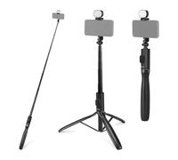 NEEWER ENTRY LEVEL VERSION Treppiede Selfie Stick con Luce e Telecomando Compatibile con iPhone Samsung Android, Tripode Cellulare da Viaggio Portatile Estensibile da 170cm per Foto e Video, PA987