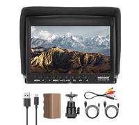 NEEWER F100 7" Monitor da Campo per Fotocamera HD Video Assist IPS 1280x800 HDMI 1080p con Batteria F750 4400mAh, Parasole e Testa Sfera 360° per DSLR Camera, Stabilizzatore Portatile, Rig Video Film