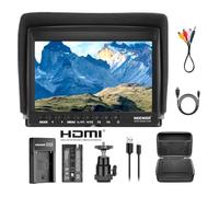 Neewer F100 Monitor da Campo 7” HD Video Assist Sottile IPS 1280x800 HDMI Input 1080p con 2600mAh Batteria a Litio Caricatore USB Borsa di Trasporto per Reflex Digitali Stabilizzatori Video Rig ecc