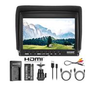 Neewer F100 Monitor da Campo 7” HD Video Assist Sottile IPS 1280x800 HDMI Input 1080p con 2600mAh Batteria a Litio Caricatore USB per Reflex Digitali Stabilizzatori Rig per Produzioni Filmati ecc.
