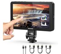 NEEWER F600 7" Monitor da Campo per Fotocamera, Touchscreen IPS HD 1920x1080 2400nit con LUT 3D, Loop In/Out HDMI 4K con Peak Focus DSLR Video Assist HDR Waveform, Attacco Cold Shoe, Senza Batteria