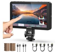NEEWER F700 Monitor da Campo per Fotocamera 7", 2000nit HD 1920x1080 IPS Touch Screen con 3D LUT,4K HDMI Loop in/Out con Peak Focus DSLR Video Assist HDR Waveform, Cold Shoe, 2 Batterie NP-F750 e Cavo