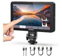 NEEWER F700 Monitor da Campo per Fotocamera 7", 2000nit HD 1920x1080 IPS Touch Screen con 3D LUT, Loop in/Out HDMI 4K con Peak Focus DSLR Video Assist HDR Waveform, Cold Shoe, Batteria Non Inclusa