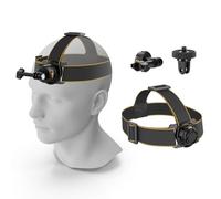 NEEWER Fascia da Testa per Action Camera, Supporto Magnetico a Sgancio Rapido di Cintura Testa per Action Cam Compatibile con GoPro Hero13 12 11 10 9 8 DJI Osmo Insta360 per Video Vlog Live POV, GP20