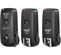 NEEWER FC-16 Trigger Flash Studio, Otturatore Fotocamera Wireless 2.4G, 2 Ricevitori, Compatibile con Nikon D7100 D7000 D5100 D5000 D3200 D3100 D600 D90 D800E D800 D700 D300S D300 D200 D4 D3S D3X D2Xs