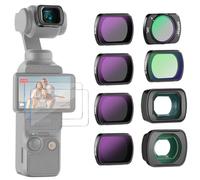 Neewer filtri ND Compatibili con DJI Osmo Pocket 3&4/Xtra Muse,ND16 ND32 ND64 ND256 CPL Black Diffusion 1/4 filtro con obiettivo grandangolare 0,75X, obiettivo macro 2X e pellicola protettiva, FL-B17