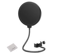 NEEWER Filtro Antipop per Microfono Compatibile con Blue Yeti Mic, Schermo Anti Pop Professionale a Doppio Strato con Tubo Morbido Flessibile a 360°, Clip Regolabile e Panno per Pulizia, Nw (B-3)