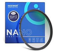 NEEWER Filtro Diffusore Morbido Bianco 1/4 Effetto Cinematografico Mistico Sfumato 55mm Ultra Sottile Idrorepellente/Antigraffio Vetro Ottico HD/30 strati di Rivestimento Nano da Video/Vlog/Ritratti