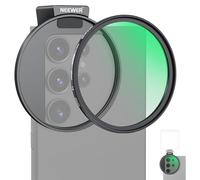 NEEWER Filtro diffusore nero da 67 mm e clip per telefono con scarpa fredda, include custodia per il trasporto e panno per la pulizia dell'obiettivo, compatibile con Galaxy S24 Series iPhone 15 Pro