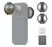 NEEWER Filtro ND Compatibile con Insta360 X5, Set Filtri ND16 per Lenti, Riduzione Luce di 4 Stop, Densità Neutra in Vetro Ottico Multistrato a Vite Rilevamento Automatico, Accessori Action Cam, 2pz