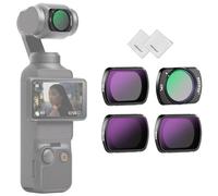 NEEWER Filtro ND CPL Compatibile con DJI Osmo Pocket 4 & Pocket 3 Creator Combo Accessori, Filtri Polarizzatori Circolari ND16 ND64 ND256 Magnetici in Vetro Ottico HD Multistrato con 2 Panni Pulizia