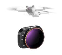 NEEWER Filtro ND Variabile Compatibile con DJI Mini 3 Pro, ND32-512 5-9 Stop a Scatto Vetro Ottico HD Multistrato Telaio Sottile in Metallo per Fotocamera Drone per Video, Accessori Fotografia Aerea