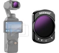 NEEWER Filtro ND Variabile Compatibile con DJI Osmo Pocket 3 4 Xtra Muse | Variable ND64-512 Filtro, HD Magnetic Adjustable ND Filtro, 6-9 Limited Stops, 2 Schermo Protectors