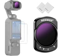 NEEWER Filtro ND Variabile Compatibile con DJI Osmo Pocket 4&3 Creator Combo Accessori, Filtro a Densità Neutra ND64-512 Regolabile Magnetico di 6-9 Stop con 2 Protezioni Schermo e 2 Panni per Pulizia