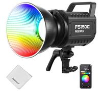 NEEWER FS150C 130W Luce Video LED RGB, Controllo APP/2.4G, Illuminazione Continua COB da Studio, 17 Effetti 2500-7500K 19800lux CRI97 4 Curve di Dimmerazione, Faretto Bowens per Video Foto Streaming