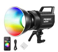 NEEWER FS300C Luce Video LED RGB 300W,Controllo APP/2.4G,17 Effetti 2500-7500K 29000lux/1m Illuminazione Continua COB con Panno Pulizia,CRI95+Attacco Bowens per Fotografia Studio e Registrazione Video