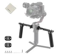 NEEWER GA006 Doppia Maniglia Compatibile con DJI RS4 RS4 Pro RS3 RS3 Pro RS2 RSC2 Ronin S SC Gimbal, Kit di Due Handle con 2 Mini Guide NATO, Morsetti NATO, Filettature 1/4" e 3/8", 1 Panno di Pulizia