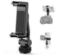 NEEWER GA010 - Supporto per treppiede per telefono, 65-90 mm, regolabile, con filettatura da 1/4", inclinazione di 180°, girevole a 360°, accessori per scarpe fredde, compatibile con iPhone 17 Pro Max