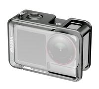 NEEWER Gabbia per Action 5 Pro, Rig Video Protettivo con Cold Shoe, Filettatura 1/4", Pulsante di Scatto Compatibile con DJI Osmo Action 5 Pro Action 4 Action 3 DJI Mic DJI Adattatore Magnetico, AC014
