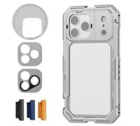 NEEWER Gabbia per telefono compatibile con iPhone 17 Pro Max, accessorio per stabilizzatore video Rig con anello filtro da 67 mm, piastra posteriore per obiettivo da 17 mm, adattatore per montaggio a