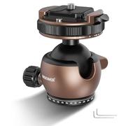 Neewer GM32 - Adattatore per treppiede, a basso profilo, testa per treppiede, montaggio a sfera per fotocamera, blocco rapido con piastra QR da 1/4", compatibile con clip per fotocamera Peak Design