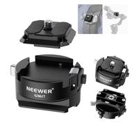 Neewer GM47 Kit piastra a sgancio rapido, interruttore rapido, blocco automatico, piastra QR quadrata compatibile con Peak Design Capture V3 Clip, base a morsetto tipo Arca compatibile con Arca Swiss