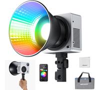 NEEWER HB80C 80W Luce Video LED RGBWW con Batteria 72Wh e Ricarica Rapida PD 100W, Luminosità 10400lux/m, CCT 2500K-7500K, 18 Effetti di Illuminazione, Faretto Bowens per Fotografia Videografia Studio