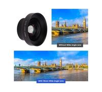 NEEWER HD 18mm Obiettivo Grandangolare per - Visuale 100, Ingrandimento 0,5X, per Morsetto Filettato da 17mm