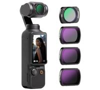 NEEWER HD CPL ND16 ND64 ND256 Kit di Filtri Compatibile con DJI OSMO Pocket 3 Creator Combo Accessori Magnetic Action Camera Filtro Polarizzatore a Densità Neutra Vetro Ottico Telaio in Alluminio