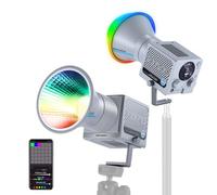NEEWER HS60C Pro 60W portatile RGB LED Video Light, APP DMX/Pannello di controllo/Effetti personalizzati/Gruppo di luci 8700Lx/1m 2700-6500K CRI97+COB Illuminazione in uscita continua per la