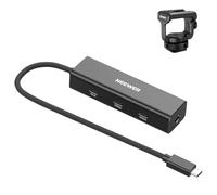 NEEWER Hub Dock Dongle Estensore USB C 4 in 1 con Attacco Cold Shoe, PS030E | Adattatore Multiporta USB 3.1 Gen2 Ricarica PD 100W 4K 60Hz Compatibile con iPhone iPad Mac Android Laptop Monitor da Campo