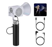 NEEWER Impugnatura Batteria di Alimentazione per Luci Video COB Serie HS/MS/HB, 6800mAh/99Wh, Uscita Type C PD 100W D TAP 14.4V/10A, Supporto Luce Portatile per Riprese in Viaggio e All’aperto, PH99E