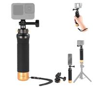 NEEWER Impugnatura Galleggiante per Action Camera con Adattatorea Sgancio Rapido, Adattatore a Vite 1/4" e Cinghia Polso, Kit Accessori di Maniglia Subacquea Compatibile con GoPro Insta360 DJI, GP23