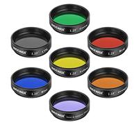 Neewer Kit Filtri 3,17 centimetri Telecorder Luna Filtro, CPL Filtro, Filtri a 5 colori(Rosso, Arancione, Giallo, Verde, Blu), Filtri oculari nell'Osservazione Planetaria Lunare