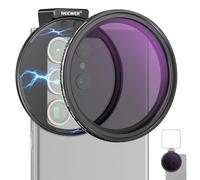 NEEWER Kit 67mm Filtri ND2-ND32 Variabile per Lenti Telefono, Phone Clip con Anello Adattatore Magnetico/Cold Shoe/Manopola, Filtro ND Magnetico HD per iPhone 15 Pro Max 14 13 Galaxy S22 S23 S24 Ultra